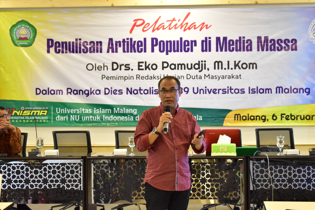 Pelatihan Penulisan Artikel Populer di Media Massa