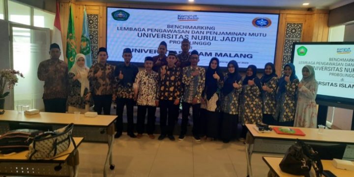 Kunjungan dan Benchmarking Lembaga Pengawasan dan Penjaminan Mutu Universitas Nurul Jadid Probolinggo